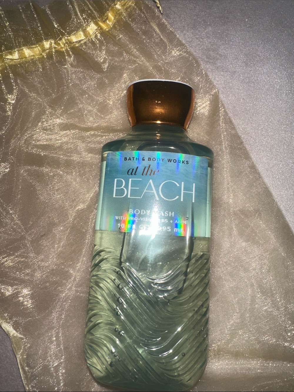 Bath & Body Works At The Beach Body Wash - Green with Gold Cap